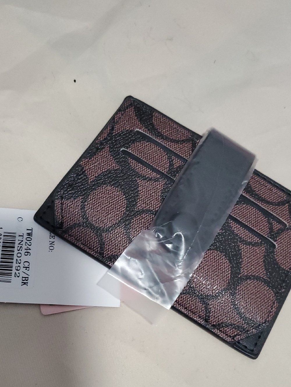 Brown and Black Signature Card Holder